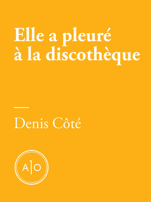 cover image of Elle a pleuré à la discothèque